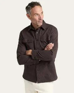 Pendleton Men's Burnside Flannel Shirt in Brown Heather