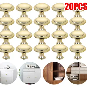 Solid Knobs Kitchen Cabinet Knobs Round Knobs Dresser Drawer Knobs Gold Cabinet Hardware Round Cabinet Door Knobs Drawer Knobs Brushed Brass Drawer Pulls