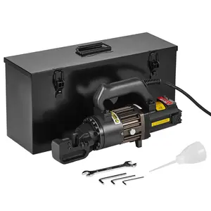 【fathersdaygift】VEVOR Electric Hydraulic Rebar Cutter,1000W Portable Rebar CutterCutting up to 3/4 Inch #6 4-20mm Rebar within 2.5 SecondsHigh Power Steel Rebar Cutter with Oil Can Rich Accessories,Black RC-20