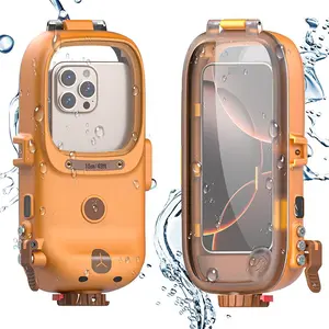 Waterproof Phone Case, 15m Waterproof Phone Holder, Underwater Single-hand Operation Phone Case for Taking Photos & Videos, Shockproof
