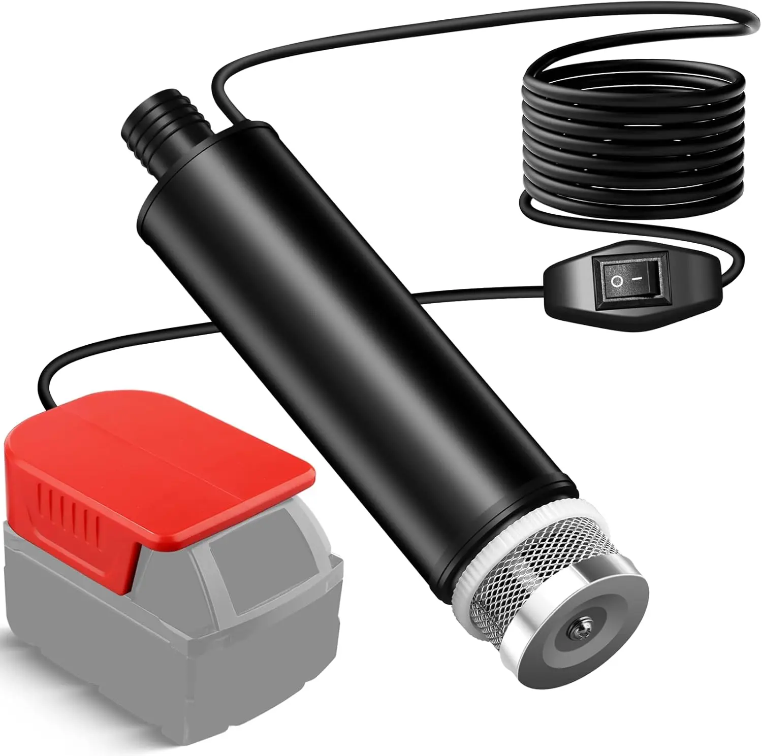 With Milwaukee Cordless Submersible Water Pump for MILWAUKEE 18V MAX Battery, 635GPH Portable Utility Transfer Pump, Tool Only for Garden, Pond, RV, Camping, Job Site Draining​ (Excluding the battery)