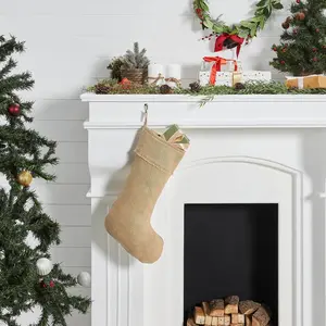 Natural Burlap Jute Stocking
