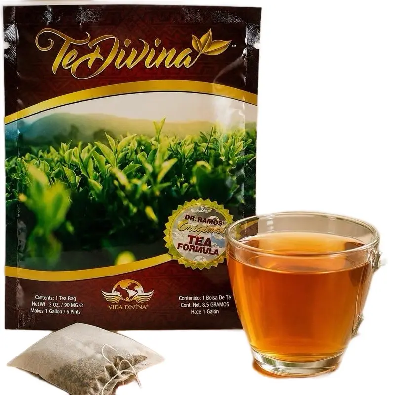 Divina Organic Ganoderma Health Tea Bags, Premium Herbal Blend, 1 Sachet Makes 1 gal