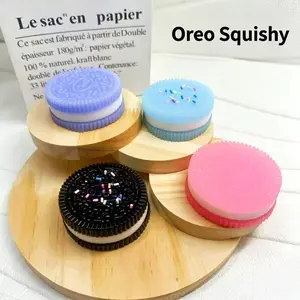 Super Sticky Cookie Squishies Taba taba Squishy Desktop Reliever Gadgets Stress Relief Toys Squezze  stress-relieving toys Unique Gift for Kids and Adults taba squishy deck