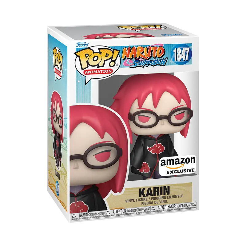 Funko Pop! Naruto: Shippuden - Karin (Akatsuki Cloak) #1847 Exclusive (Sticker may vary) Collectible Pop Vinyl Figure