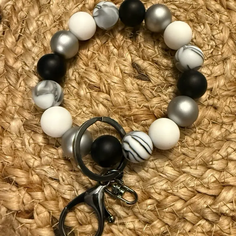 Silicone Beaded Wristlet