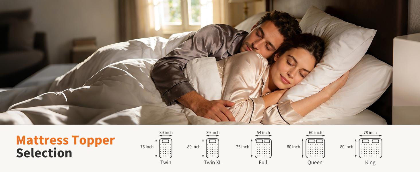 CloudNest mattress topper shredded memory foam and down alternative fill materials