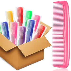 120 Packs Hair Comb Bulk Set, Pocket Travel Hair Combs for Women and Men, Colorful Coarse and Fine Tooth Comb, Individually Wrapped Bulk Comb for Homeless Hotel Shelter Nursing Home Charity