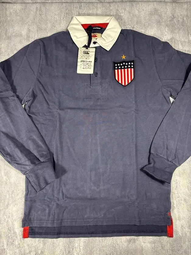 USA Canterbury Blue Rugby Polo Shirt