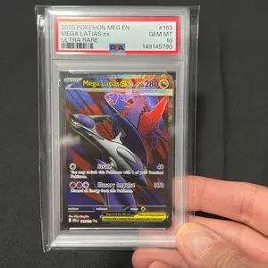 Pokemon 2025 Mega Latias EX #163 GEM MT Ultra Rare 10 PA 149145790 Trading Card Game for