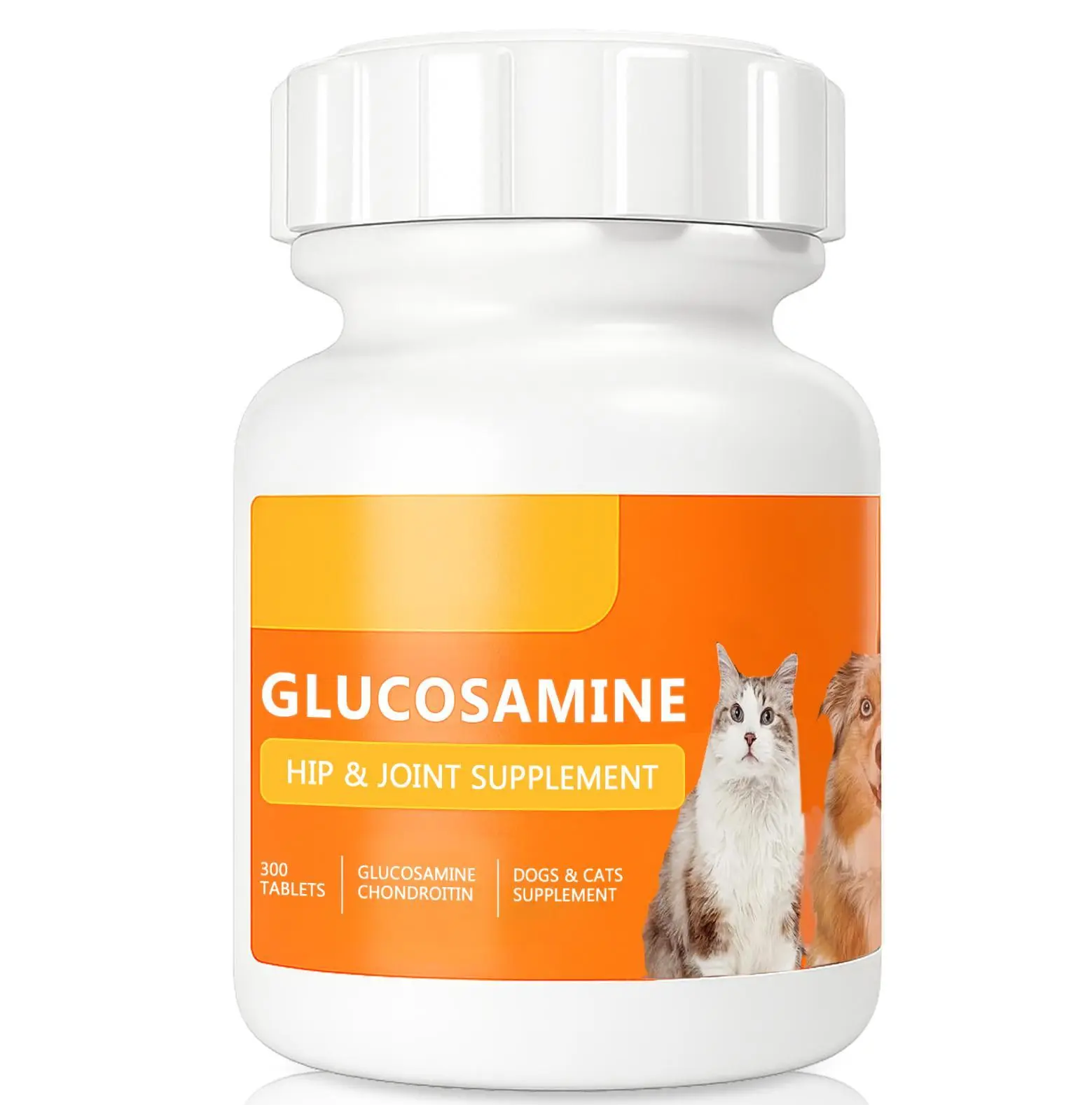 Glucosamine Hip & Joint Chew Tablets for Dogs & Cats, 300-Count Box - Canine Nutritional Supplement for Mobility, Bone Health Support