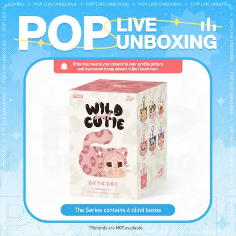 [POP NOW]CRYBABY Wild but Cutie Series - Vinyl Plush Pendant Blind Box POP MART