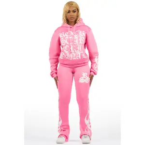 Anisha Pink Stacked Track Set