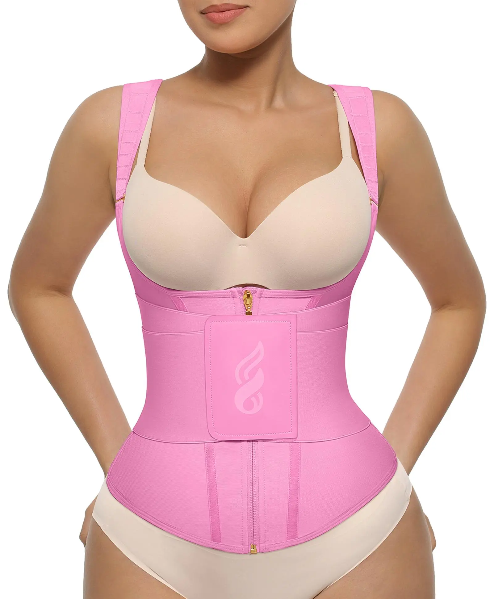 FeelinGirl Plus Size Waist Trainer OutdoorFun Vest  Womenswear Comfort Straps matt waist Spandex Day Waist Trainer Everyday Belts