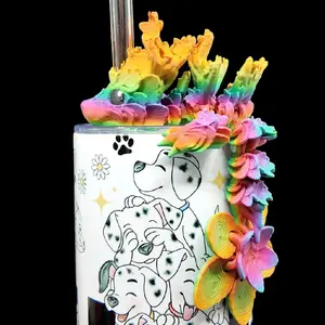 Tumbler Straw Buddy Dragon Straw Topper 3D Print Drinkware Stylish for 40oz Tumblers Unique Beverage Accessory