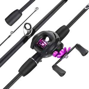 Sougayilang 1.8m/6ft Fishing Rod and Fishing Reel Casting Set 5 Color 7.2:1 High Speed Gear Ratio Baitcasting Reel FishingCombo with Fishing Lures and Line Fishing Tackle Full Set Equipment OutdoorSports bri olsen chatterbait