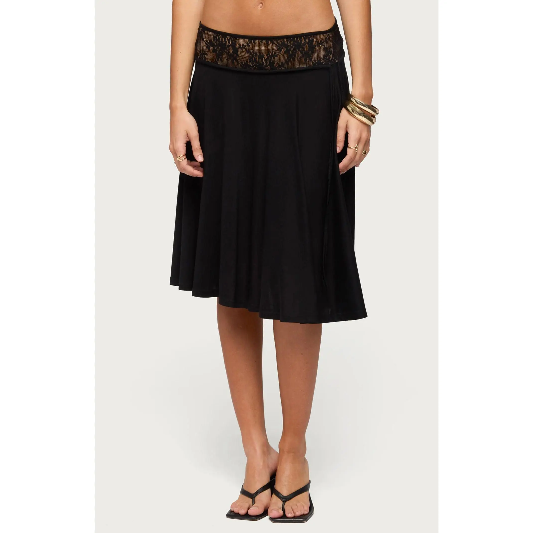 Edikted Women's Winonah Crochet Midi Skirt - Multicolor
