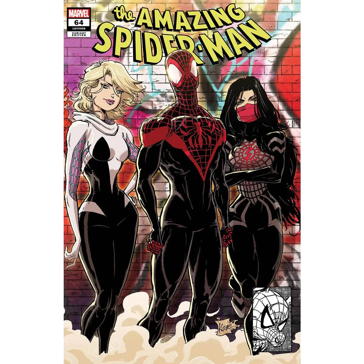Amazing Spider-Man #64 Unknown Comics Kaare Andrews Connecting Cover Exclusive Var (12/25/2024)