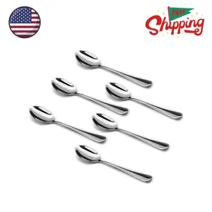 56 Demitasse Espresso Spoons, Mini Coffee Spoon, 4.7 Inches Set of 6