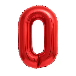 Giant Red Mylar Foil Number Balloons (42 Inches) christmas party