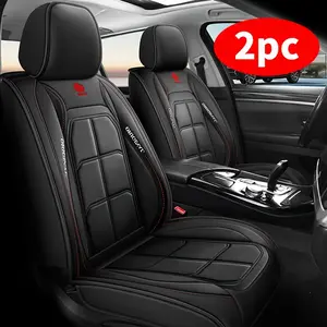 Universal front single-seat car seat cushion 2 pieces, high-grade PU material, suitable for multiple models, easy to clean and protect the seat, Car Seat Protectors