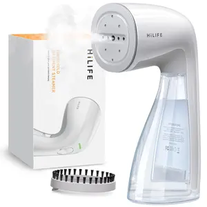 HiLIFE 2024 New Steamer for Clothes,Garment Steamer, Fast Wrinkle Removal,Large Tank, All Fabrics, Easy to Use, Portable Travel rechargeable usb