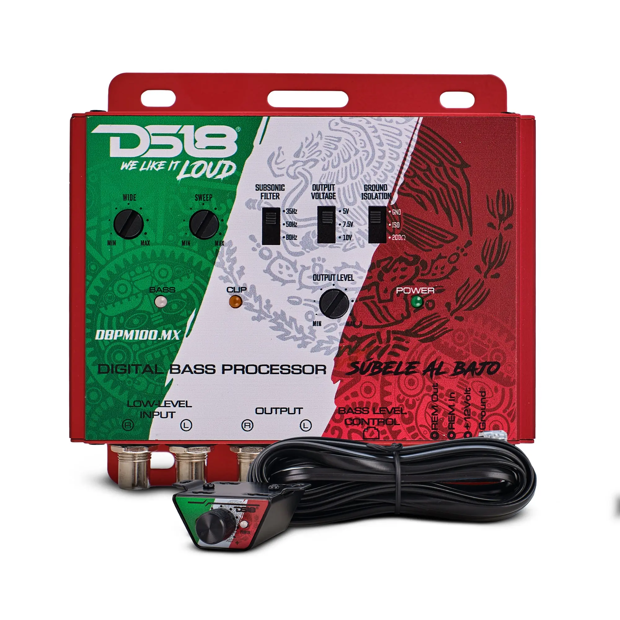 Automotive Digital Bass Processor - Mexico Design, Car Audio Accessory with Remote Control, Enhanced Loudness, Improved Efficiency, Easy Installation