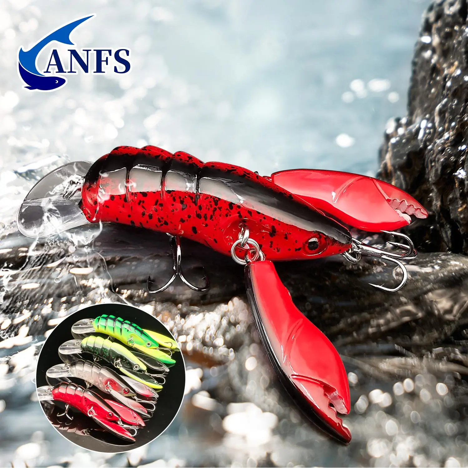 Artificial Crayfish Simulation Fishing Lure, Lifelike Crayfish Lures, 1 Count Realistic Fake Fishing Bait with Hook, Fishing Accessories for Outdoor Fishing, Fishing Supplies, Fishing Gear