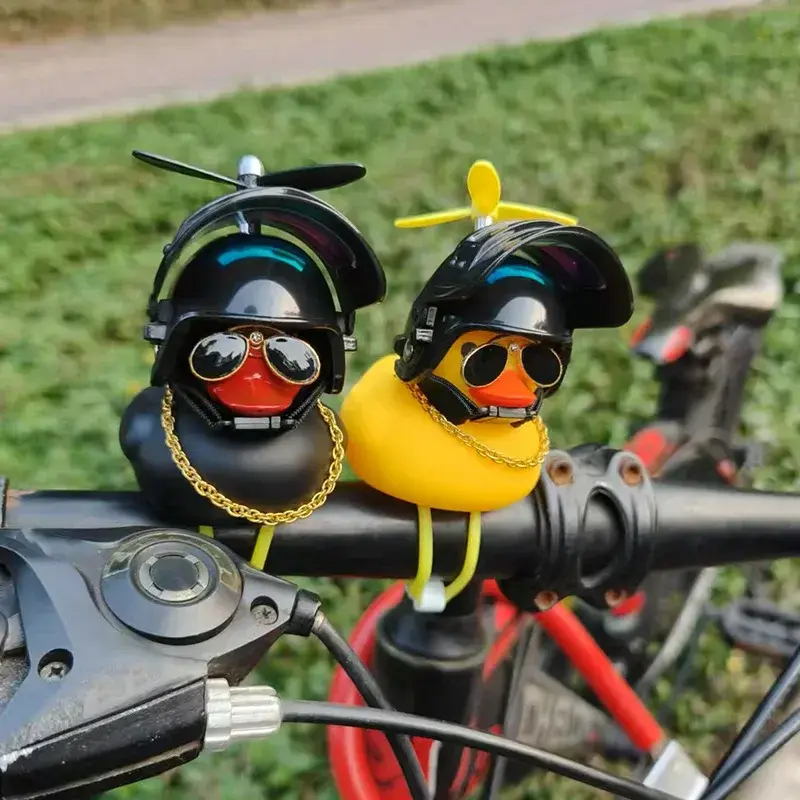 Rubber Duck Car Ornaments Duck Dashboard Decorations Bicycle Decor for Cycling Motorcycle Bicycle Accessories Decorations