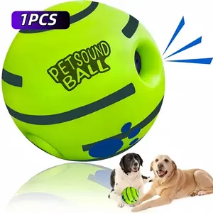 Pet Sound Toy Ball, Silicone Dog Treats Dispenser Ball, Interactive Dog Training Ball,Interactive Pet Chew Toys, Fun Indoor andOutdoor Dog Toy