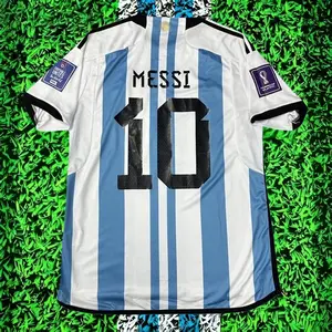 2022 World Cup Argentina Champion Home Jersey No. 10 Football Jersey Short Sleeve