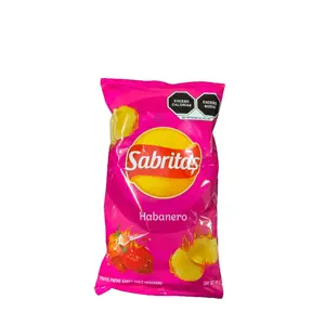 Sabritas Habanero 10 pack Normal Size Bags - Crispy & Crunchy Mexican Chips for Quick Snack Enjoyment