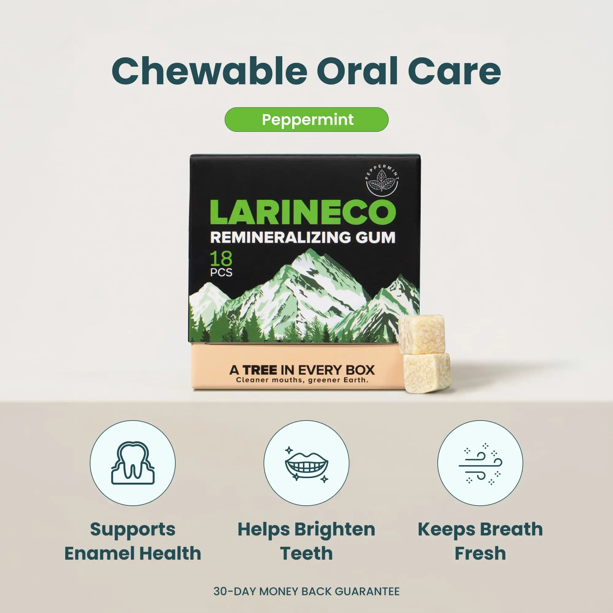 Larineco™️ - Peppermint Remineralizing Gum