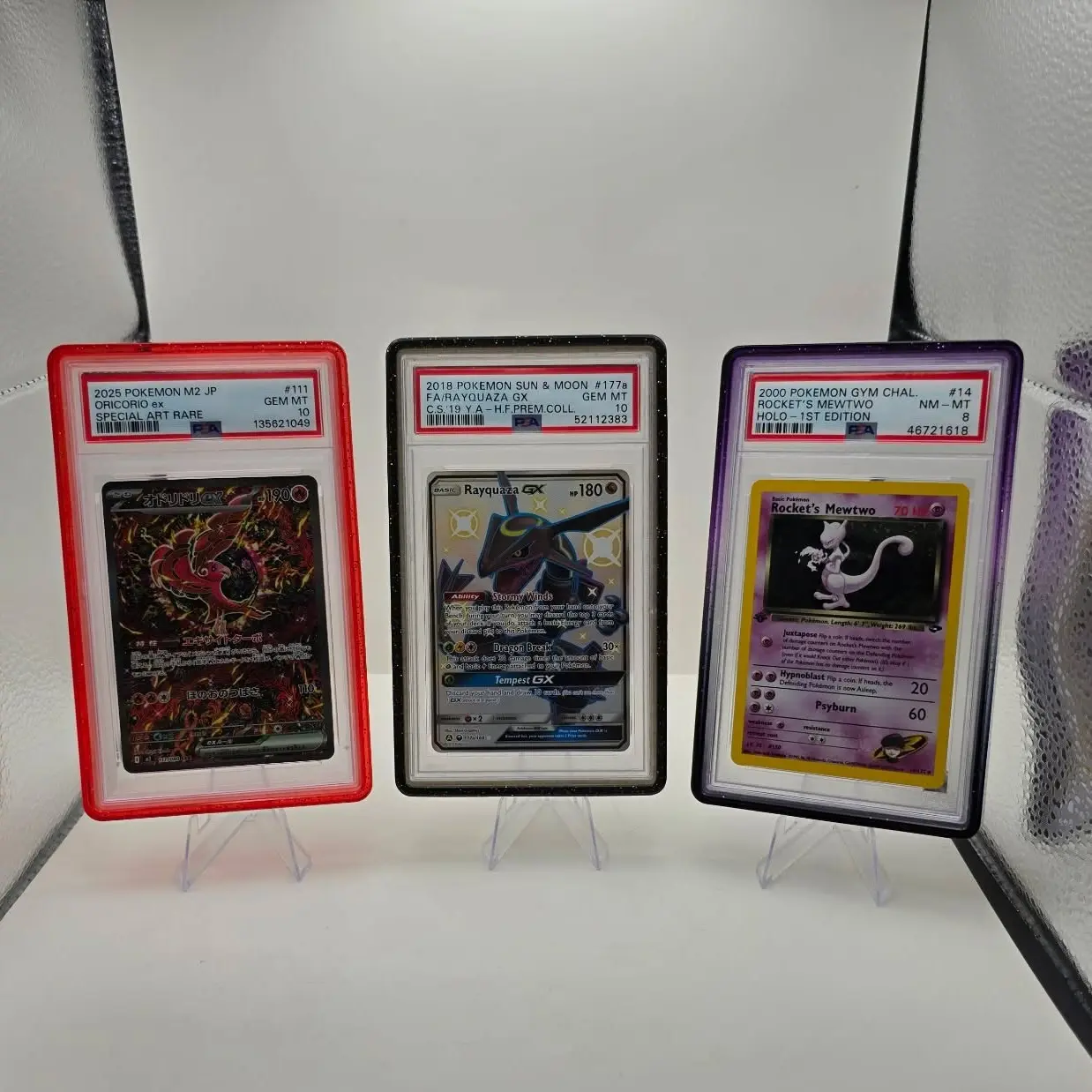 PSA/CGC Slab Guard w/ Backplate – Premium TPU Bumper Case for Graded Cards