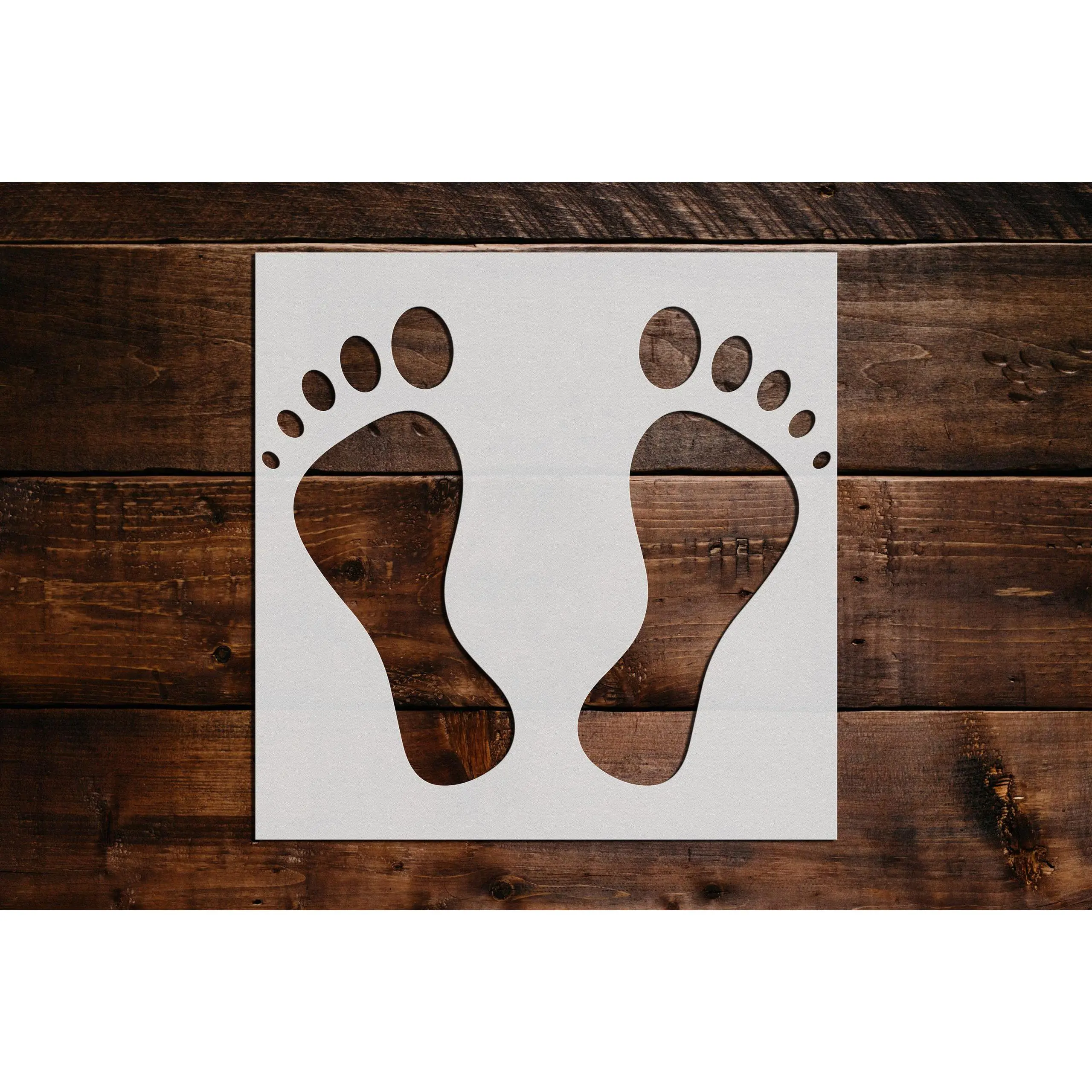 Bare Feet Stencil - Art and Wall Stencil