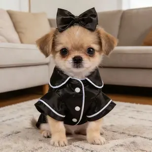 Pajamas, Pet Puppy Clothes, Teddy VIP Bichon Pomeranian Cat Clothes, Two-leg Clothes