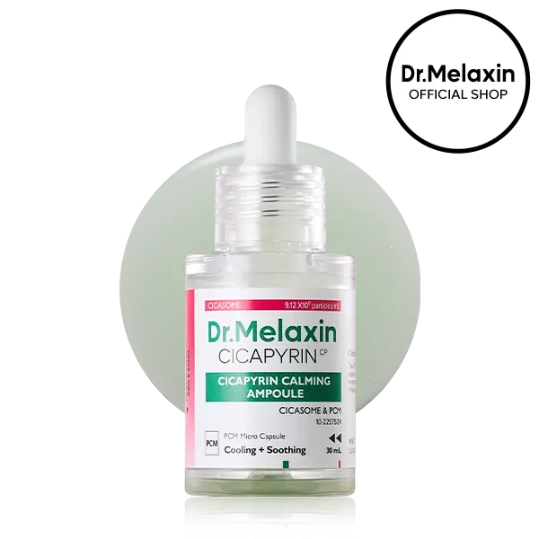 [Dr.Melaxin] Cicapyrin Calming Ampoule | Soothing, Cooling, Cica-Exosome | Korean Cosmetics | 1.01 fl. oz.