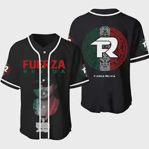 Fuerza Regida Baseball Jersey Pero No Te Enamores Jersey Fuerza Regida PNTE Baseball Jersey Shirt Gift For Fans Men Women M2