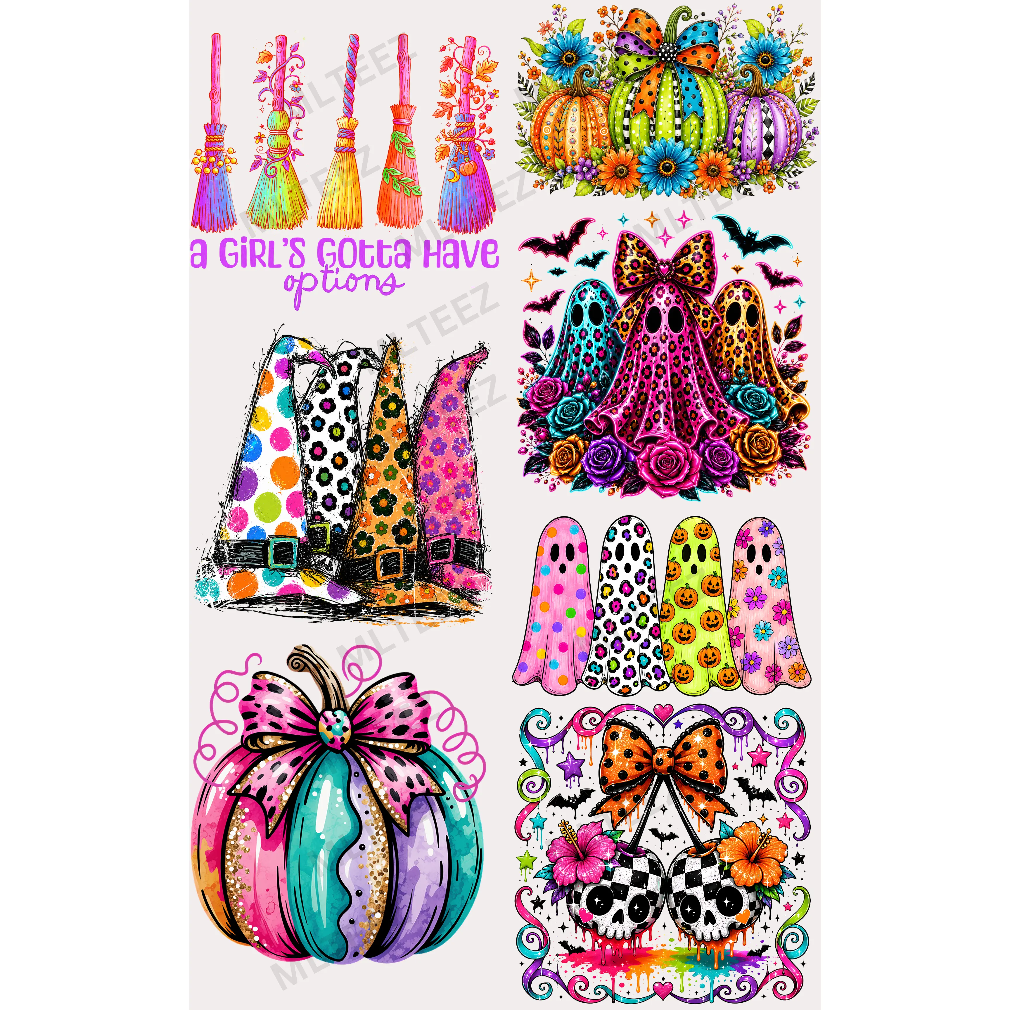 NEON HALLOWEEN (1) PREMADE GANGSHEET - 22X36 DTF TRANSFERS - DIRECT TO FILM NEON HALLOWEEN (1) PREMADE GANGSHEET - 22X36 DTF TRANSFERS - DIRECT TO FILM