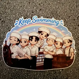 SWIM Inspired "Keep Swimming" Sticker, Arirang World Tour Sticker