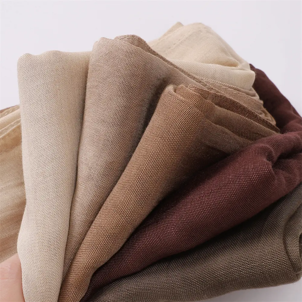 Breathable Modal Hijab for Modest Fashion,Wide Brim Rayon Modal Hijab | Solid Color | Ultra-Lightweight | 185×85cm | Modest Everyday Scarf | MH054