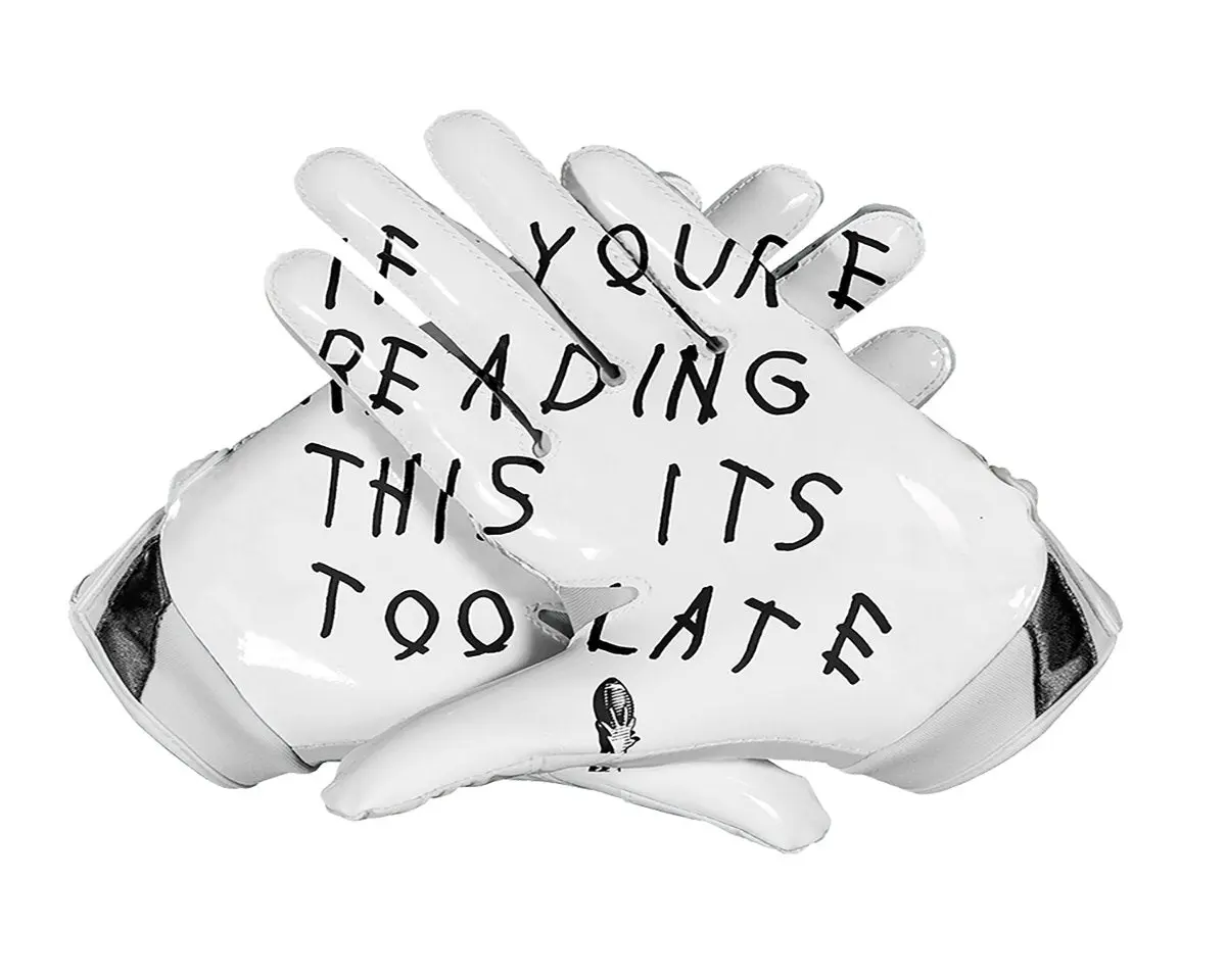 God's Plan Football Gloves