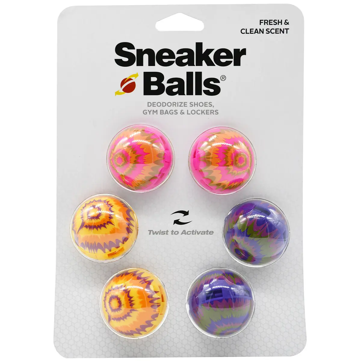 Sneaker Balls Radial Tie Dye Deodorizing Shoe Freshener for Shoe Owners