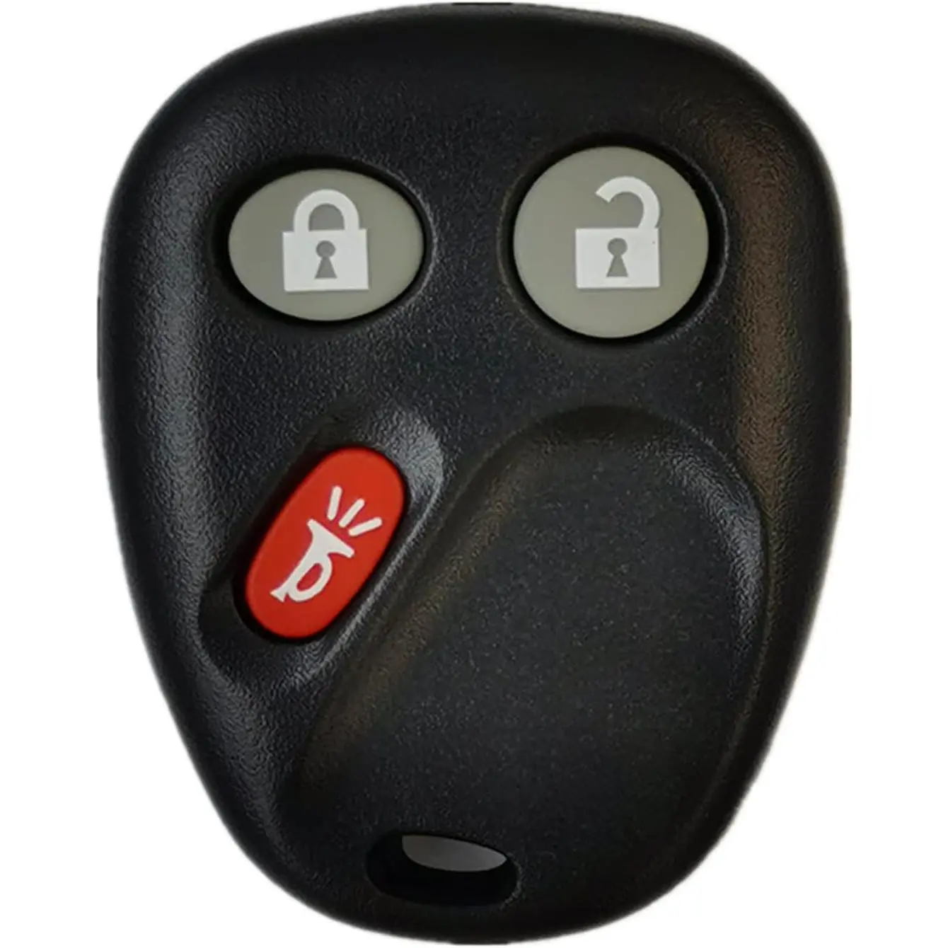 Replacement Keyless Entry Remote Control Fob Shell - Black Plastic Car Key Protector, Interior Car Accessories, Truck Accessories for Cadillac, Chevrolet, GMC Vehicles