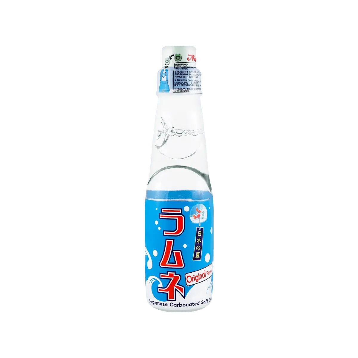 MIYAKO Japanese Ramune Soda Original Flavor - Classic Refreshing Carbonated Drink 200ml