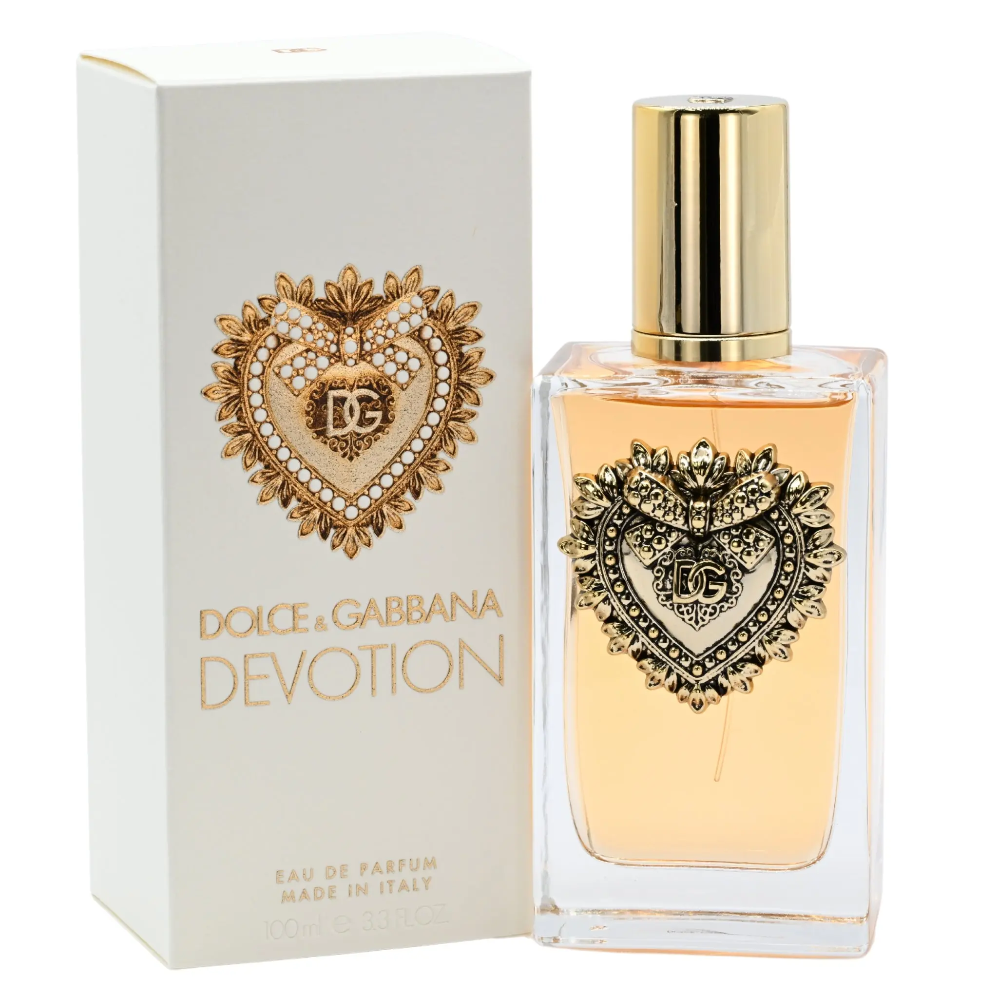 DOLCE & GABBANA Devotion EDP Women's Fragrance - Fruity, Elegant, Modern Floral Scent, Lemon Top Notes, Panacotta Base Notes, 3-3.9 fl oz, New in Box, Single Item, Fruity Women's Fragrance, Elegant Women's Fragrance