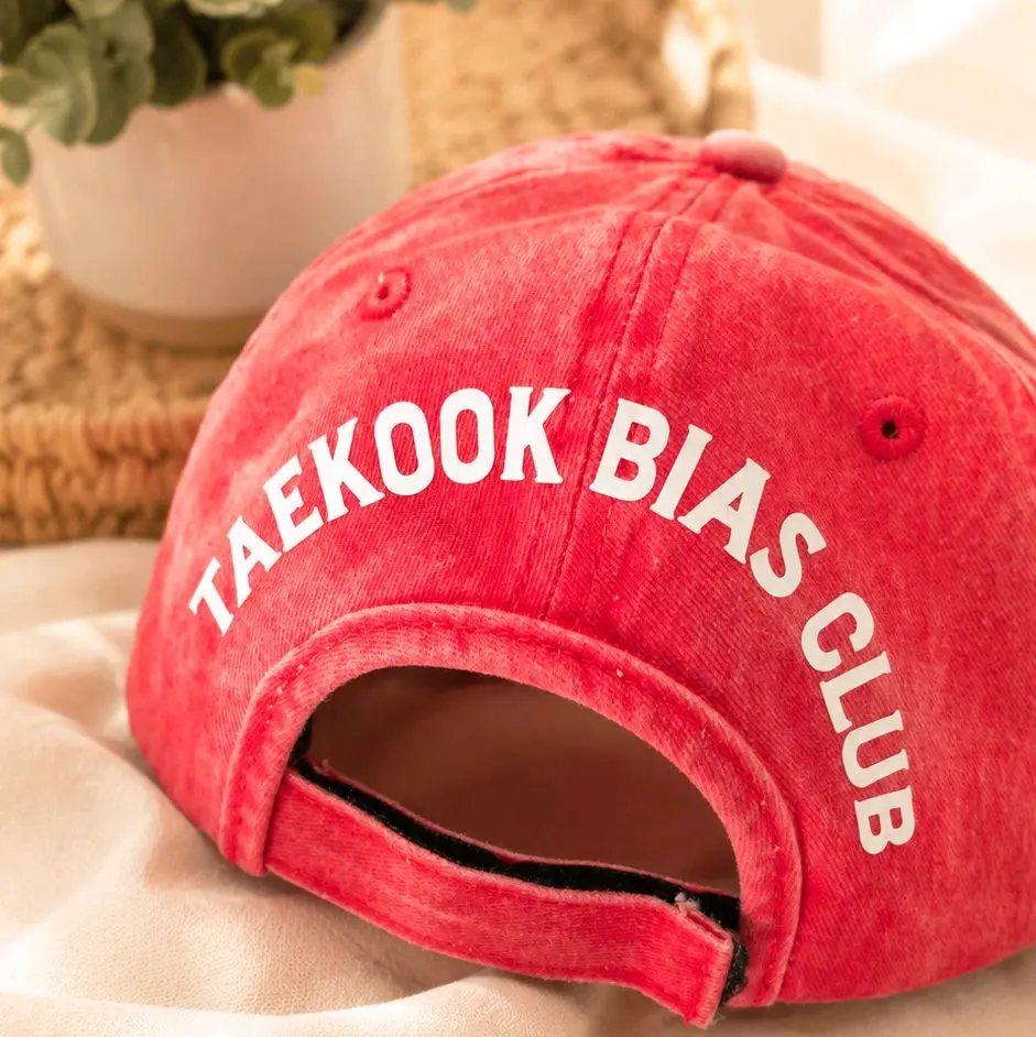 Taekook Bias Club Vintage Washed Baseball Cap