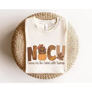 NICU Fall Thanksgiving Shirt • NICU Nurse Caring For The Cutest Little Turkeys Tshirt • Neonatal ICU Nurse Gifts • Neonatal Nurse Fall Tees