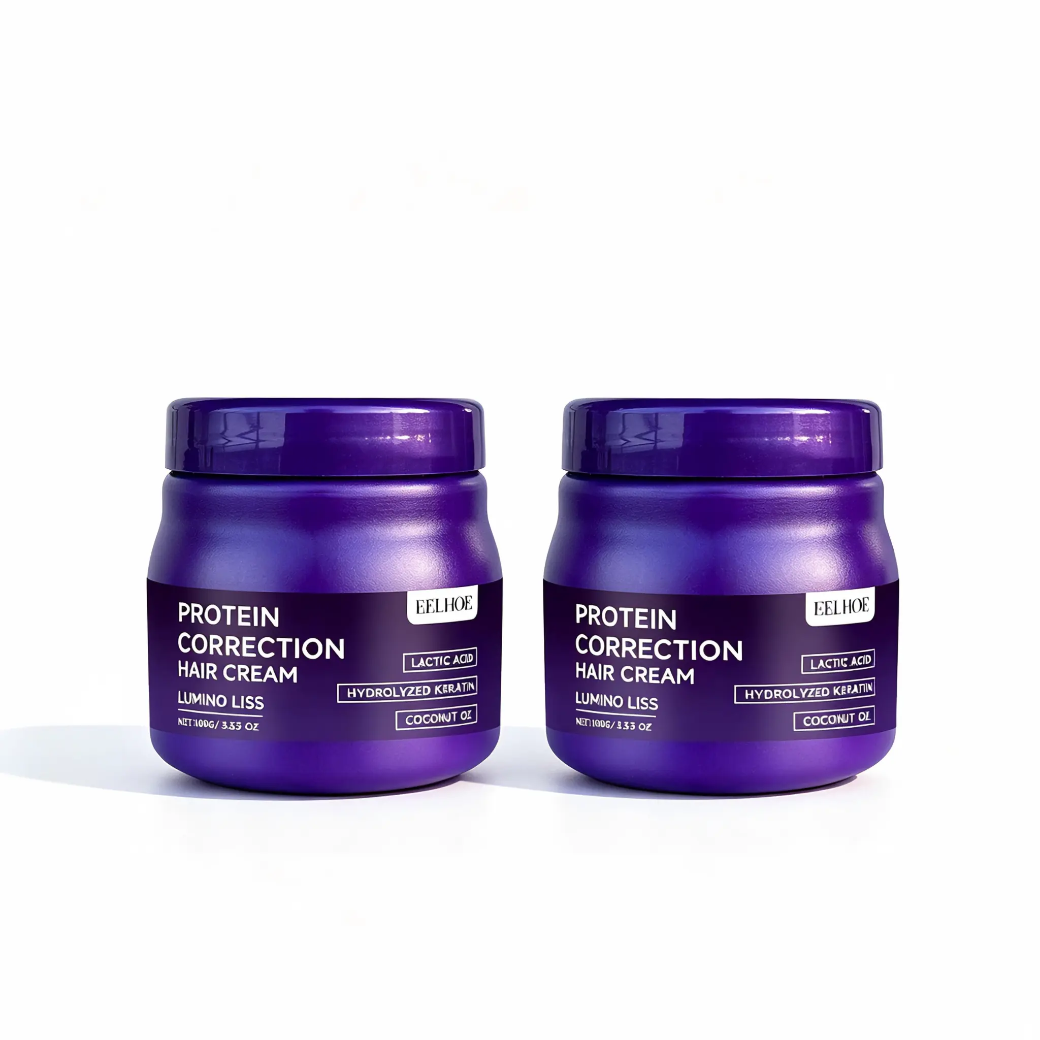 [Buy 1 Get 1 Free] Keratin Protein Smoothing Cream - Formaldehyde-Free Leave-In Hair Treatment (3.53oz/100g) for Dry, Frizzy Hair | Leave-In Conditioner Lotion with Detangling, Moisturizing, Nourishing, Repairing Benefits, Dry Hair