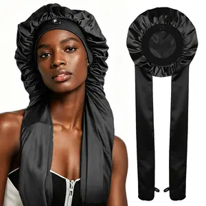 Pantyhose Bonnet for Sleeping - Extra Roomy Design for Long Hair Braids Dreadlocks High-Quality Smooth Material Minimizes Friction Protects Hair Health